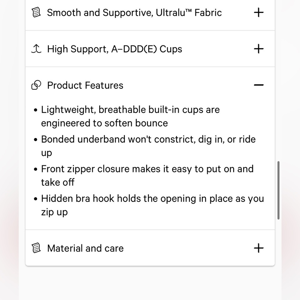 Enlite Front-Zip Bra High Support, A-DDD(E) Cups - Picture 7 of 12